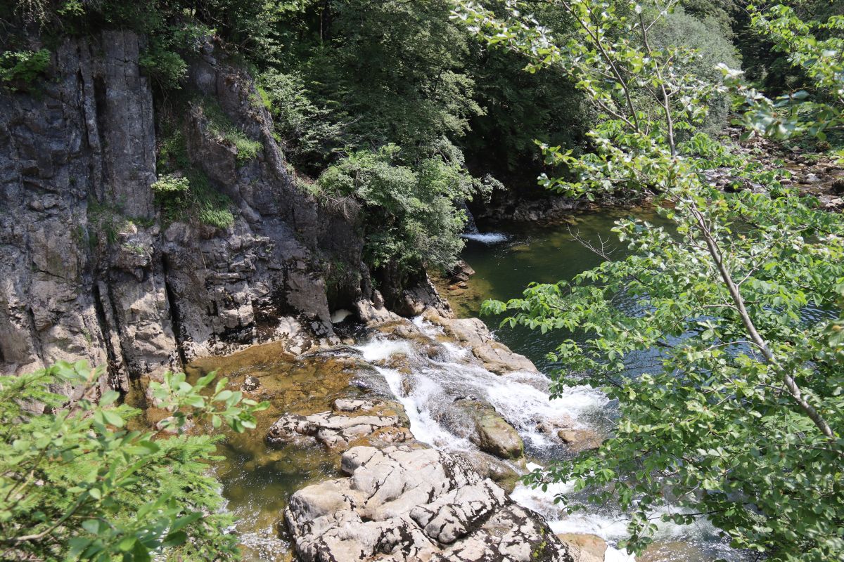 Areuse Schlucht bei Chute de la Verrière